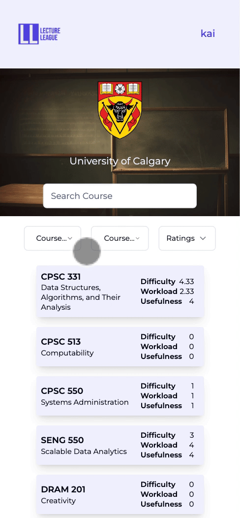 CourseFilter